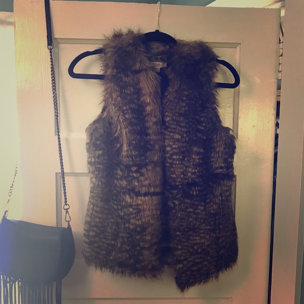 Multicolor Fur Vest